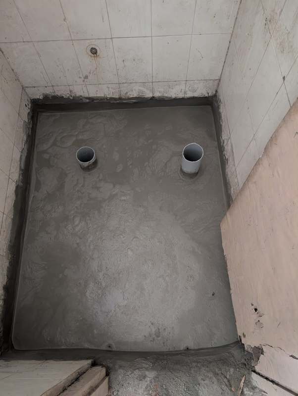 Hospital washroom renovation work