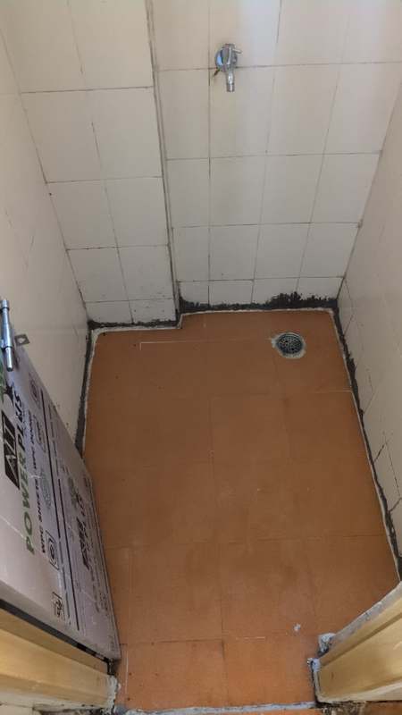 Hospital washroom renovation work