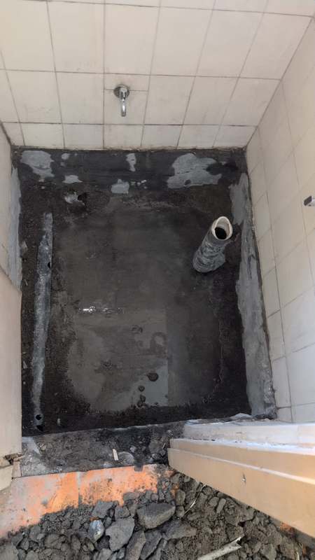 Hospital washroom renovation work