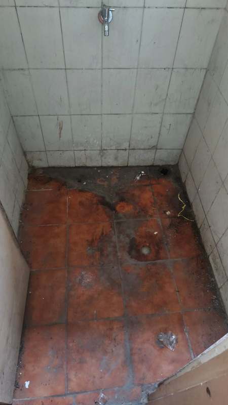 Hospital washroom renovation work