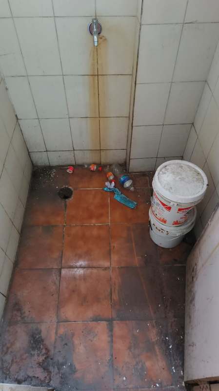 Hospital washroom renovation work